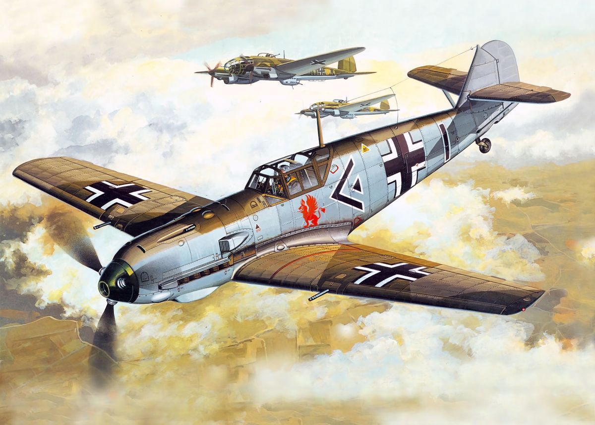 'Messerschmitt Bf109 E3' Poster by AirCraft Lover | Displate