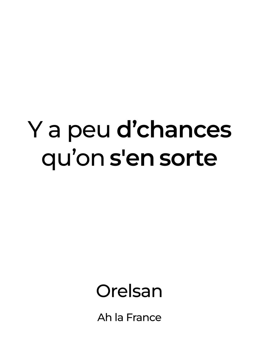 'Orelsan CivilisationPerdue' Poster by Jimmy Punchline | Displate
