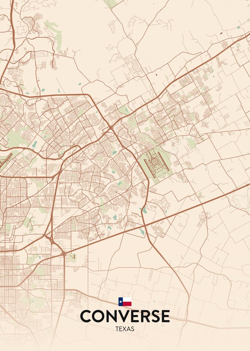 'Converse TX' Poster by IMR Designs Displate