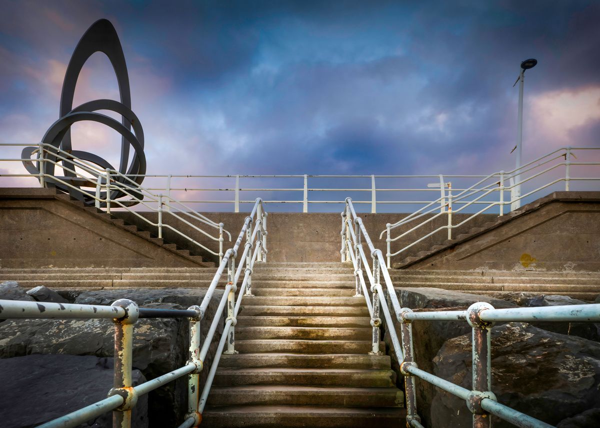 'Aberavon beach steps' Poster by Leighton Collins | Displate