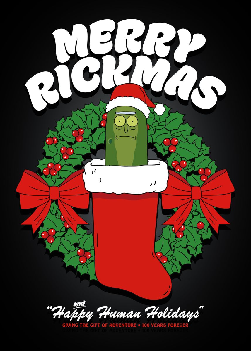 'Rickmas Stocking' Poster, picture, metal print, paint by Rick and ...