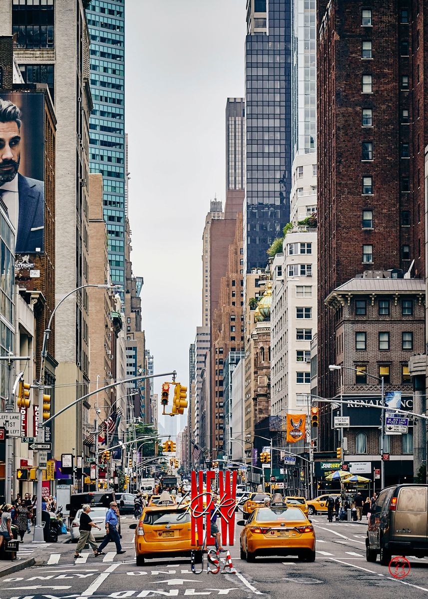 'New York USA' Poster, picture, metal print, paint by NTx Photography ...