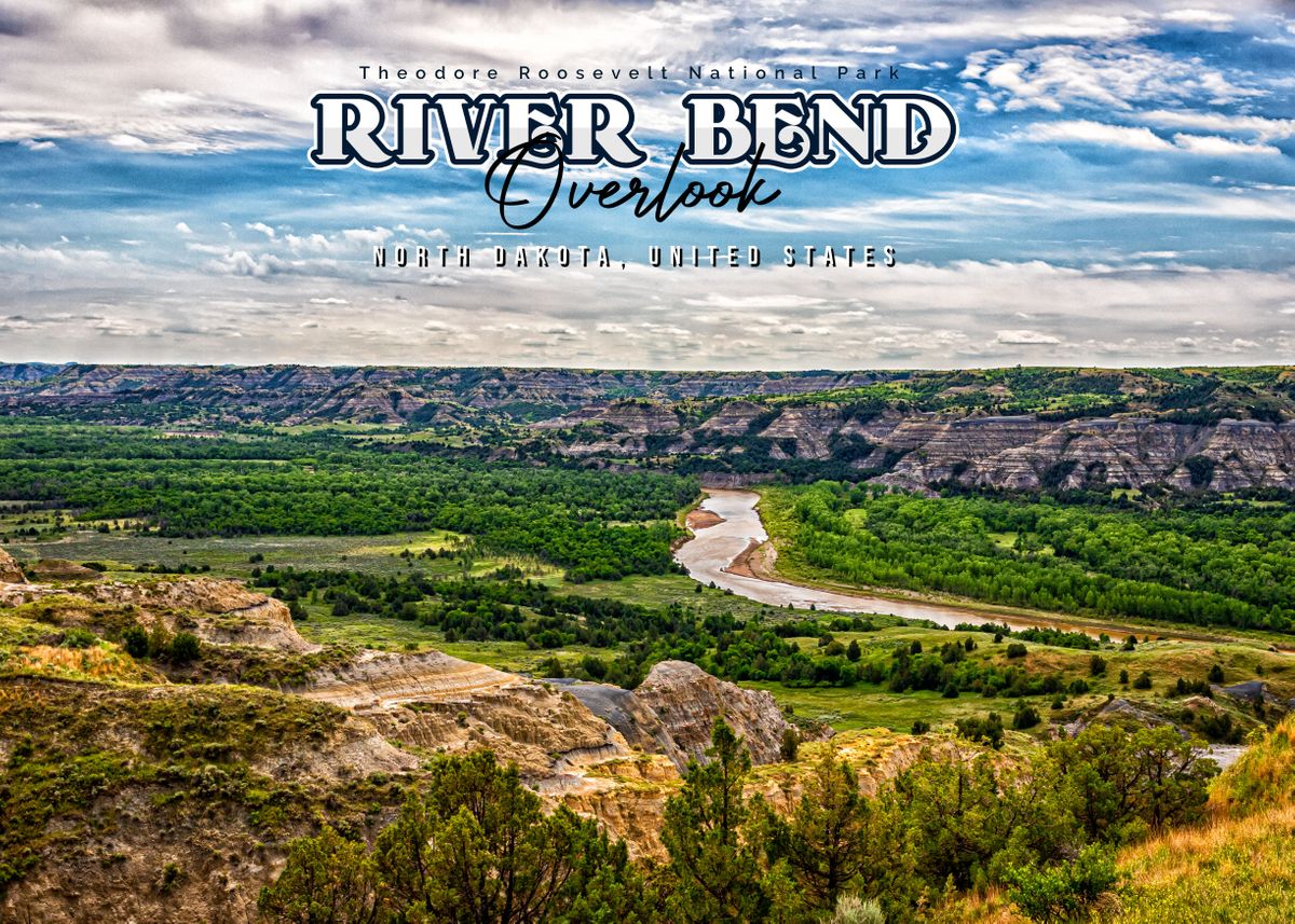 'River Bend Overlook' Poster by Gestalt Imagery Displate