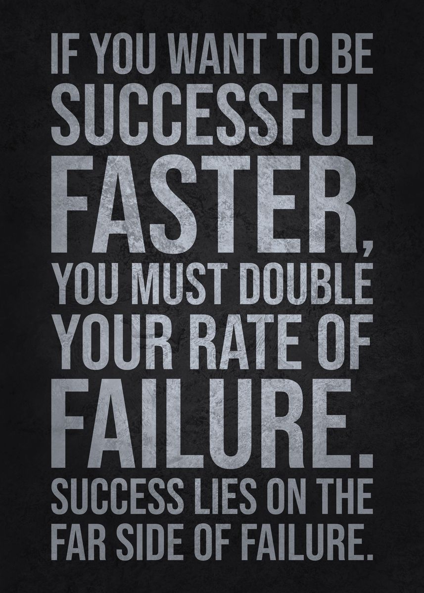 'to Be Successful Faster' Poster, Picture, Metal Print, Paint By Chan 