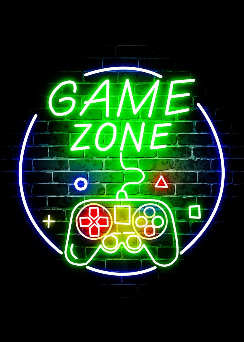 'Game Neon' Poster by Pro Elise | Displate