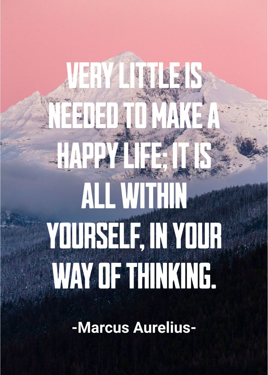 'Marcus Aurelius quote 16' Poster, picture, metal print, paint by ...