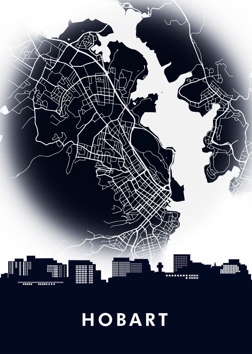 'Hobart TAS Australia ' Poster, picture, metal print, paint by Vincent