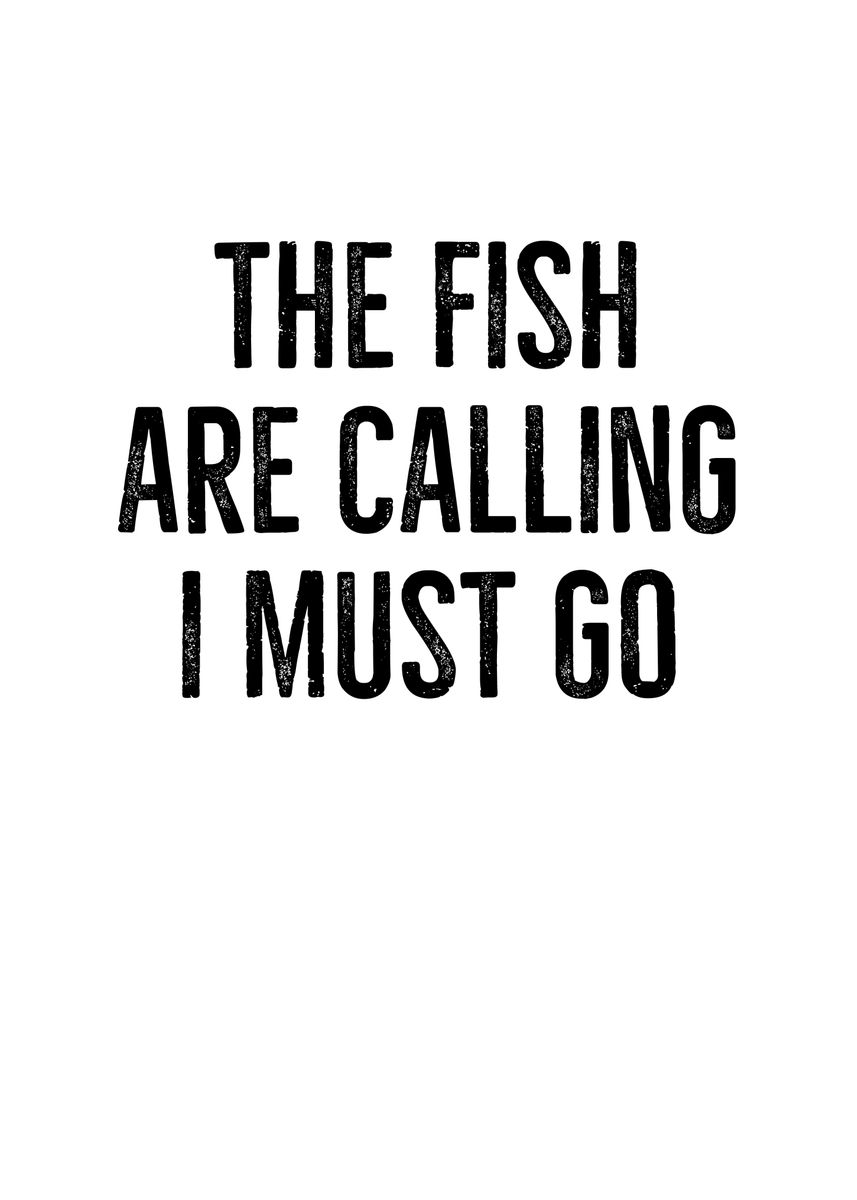 'The Fish Are Calling I' Poster, picture, metal print, paint by ...