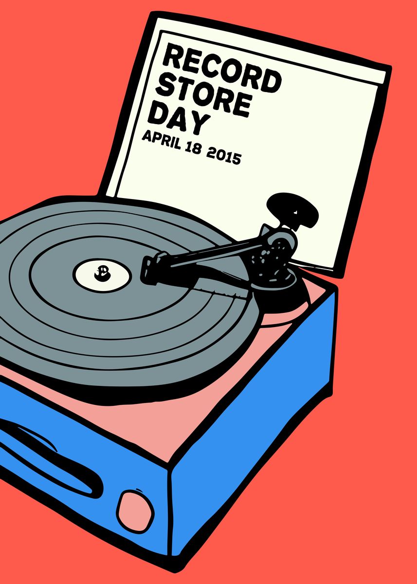 '2015 Record Store Day' Poster, picture, metal print, paint by ...