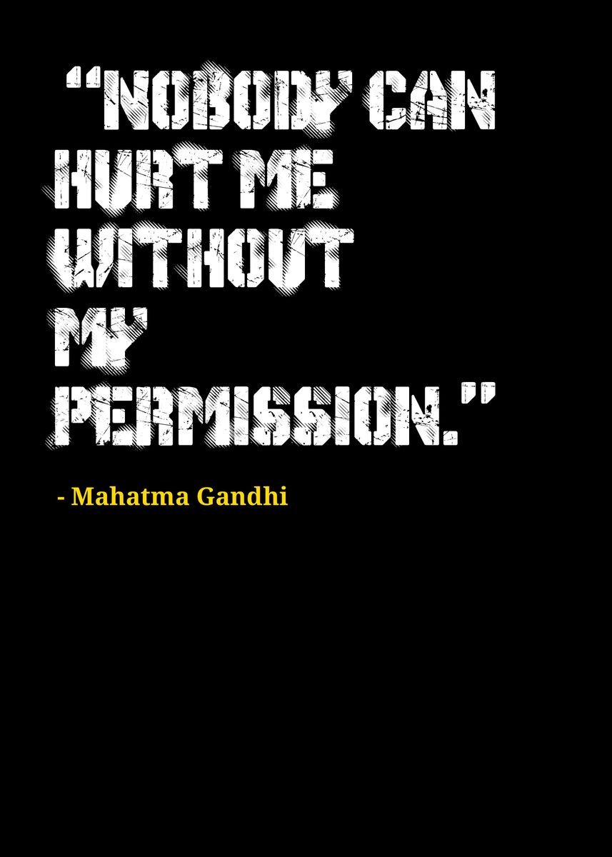 'Mahatma Gandhi quotes ' Poster, picture, metal print, paint by Day1bun ...