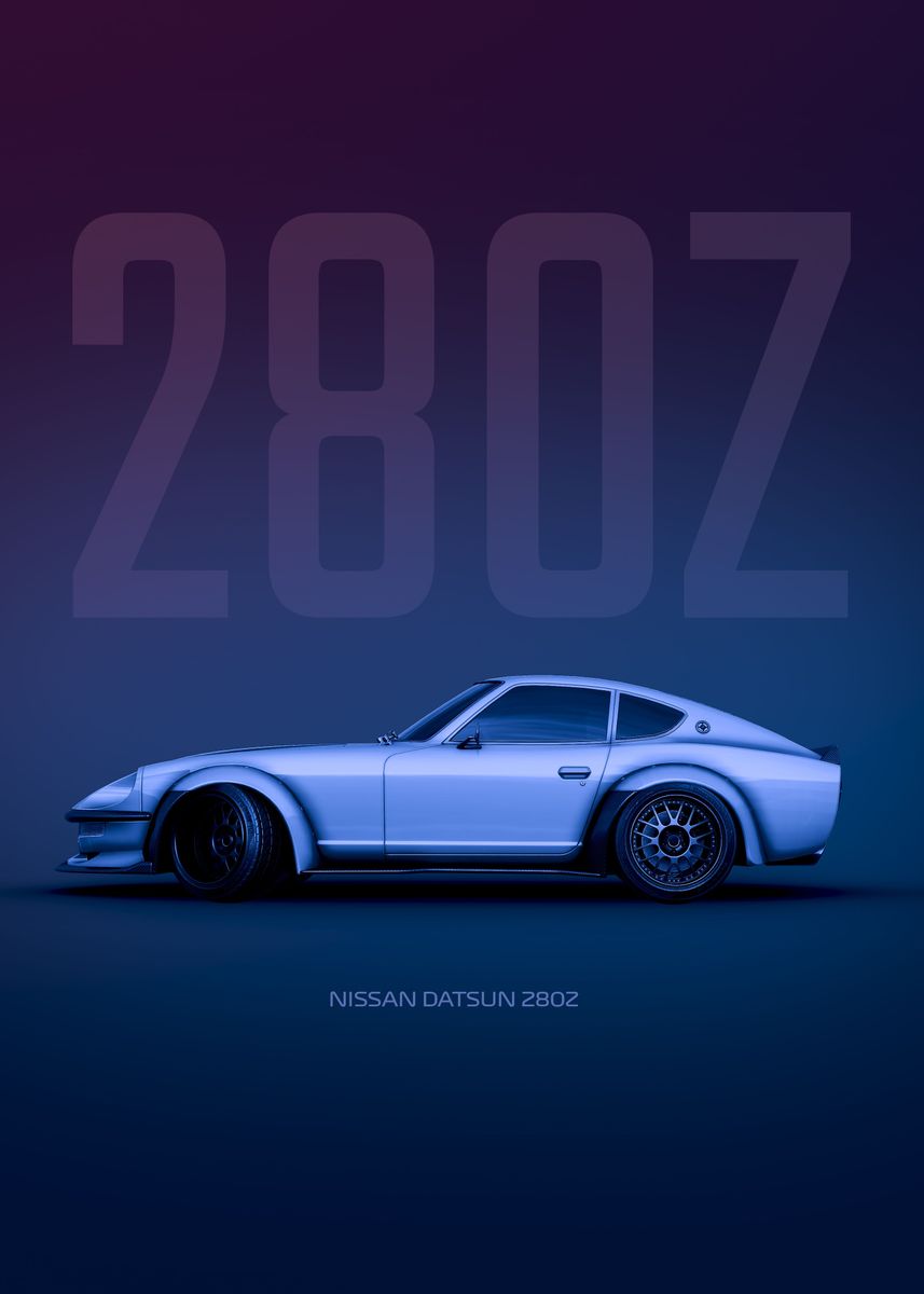 'Nissan Datsun 280 Z' Poster, picture, metal print, paint by Basues ...