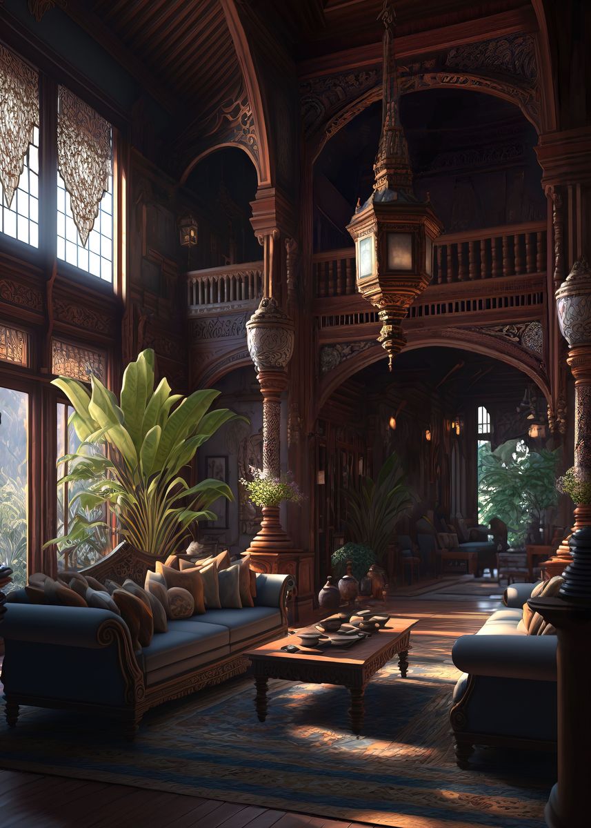 'Royal Thai Guest House' Poster, picture, metal print, paint by Oknice