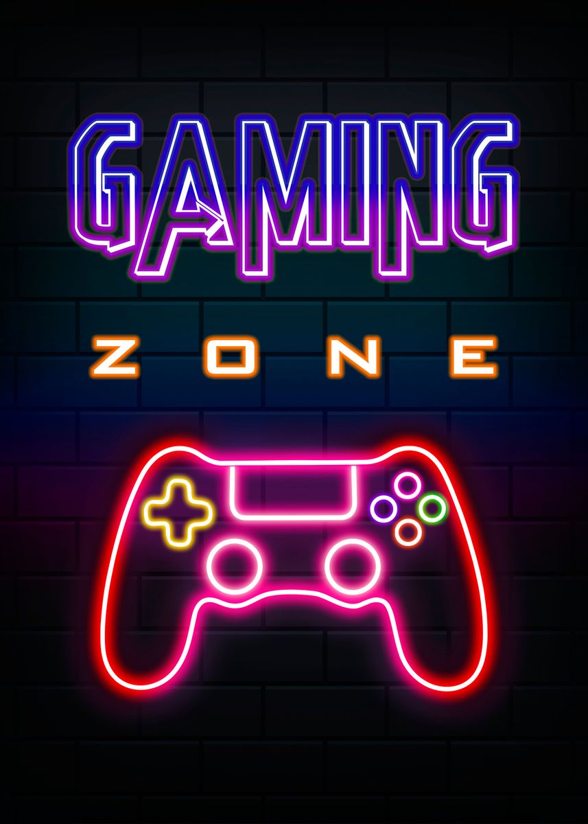 'Gaming Zone' Poster, picture, metal print, paint by Metal Posters ...