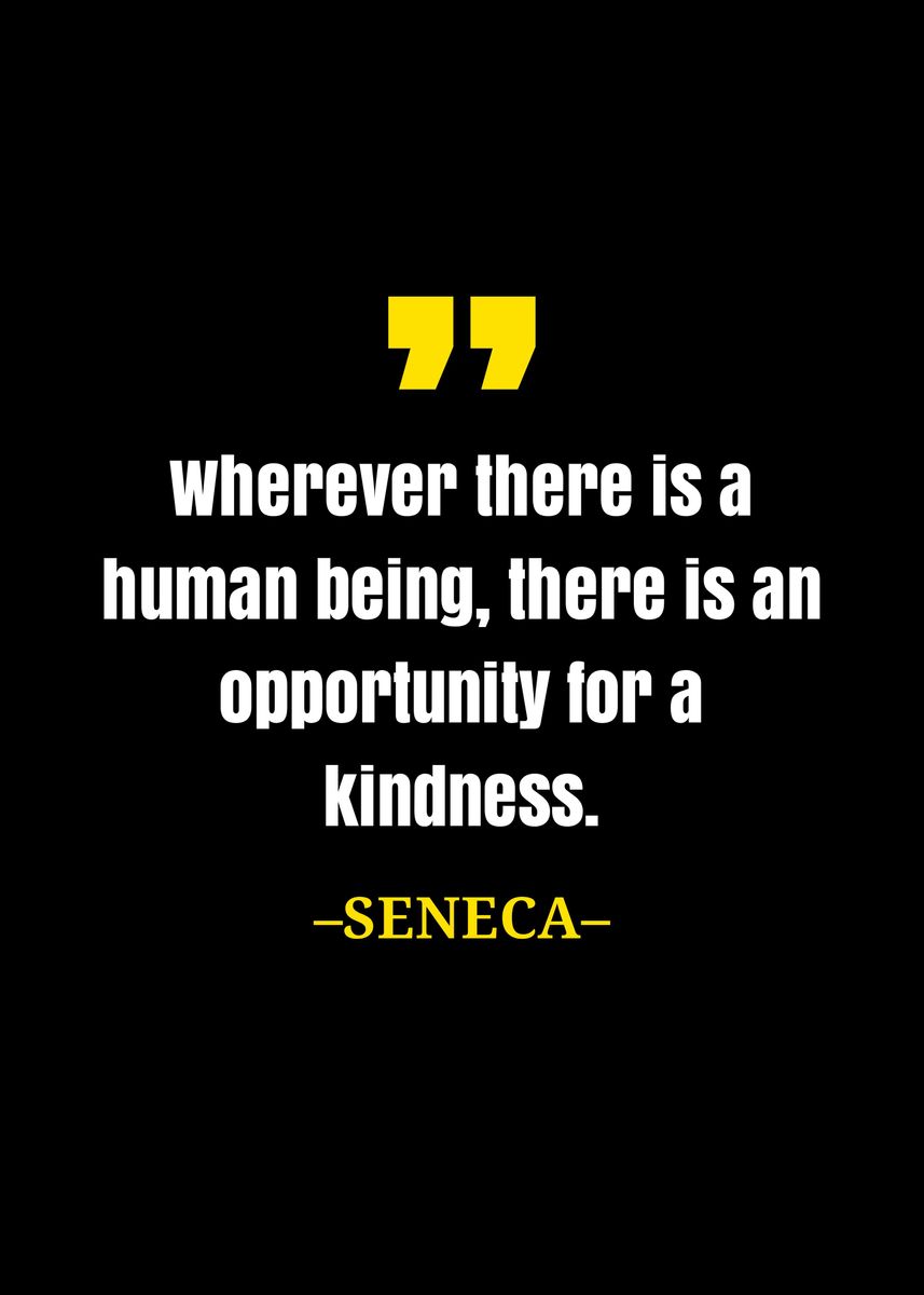 'seneca quote' Poster, picture, metal print, paint by Gembull Art ...