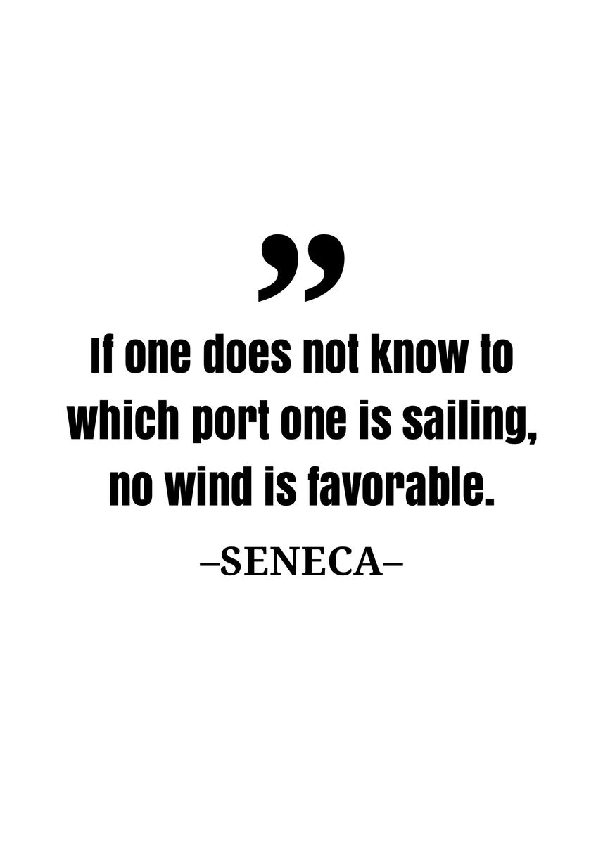 'seneca quote' Poster, picture, metal print, paint by Gembull Art