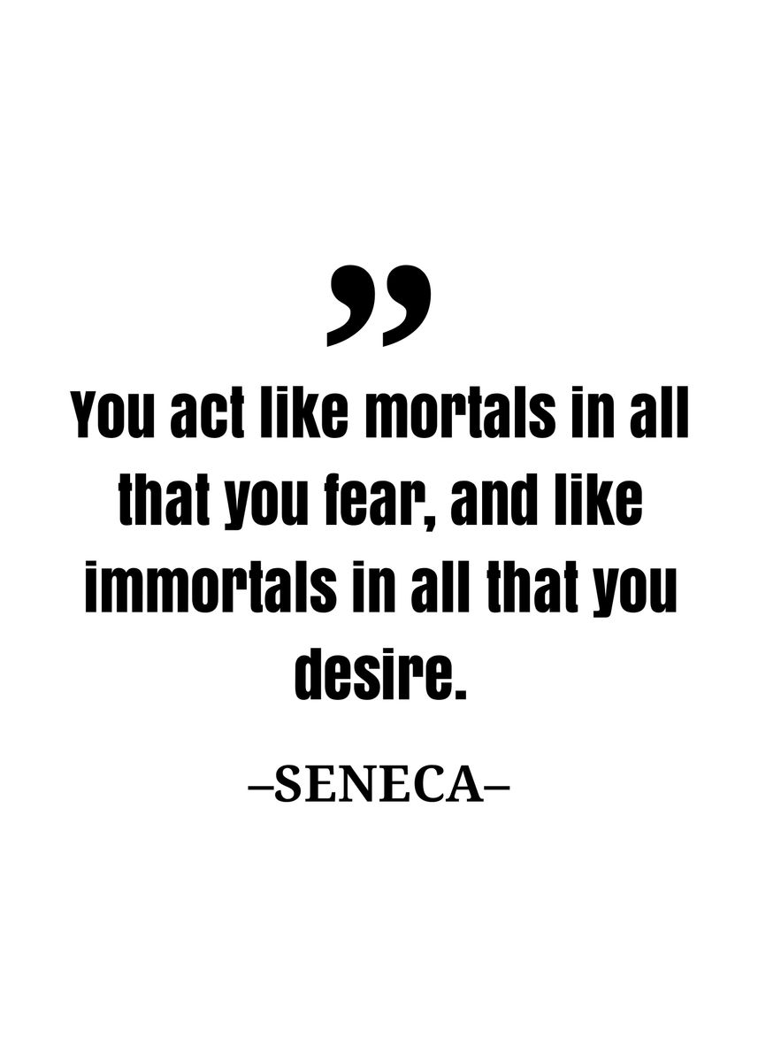 'seneca quote' Poster, picture, metal print, paint by Gembull Art