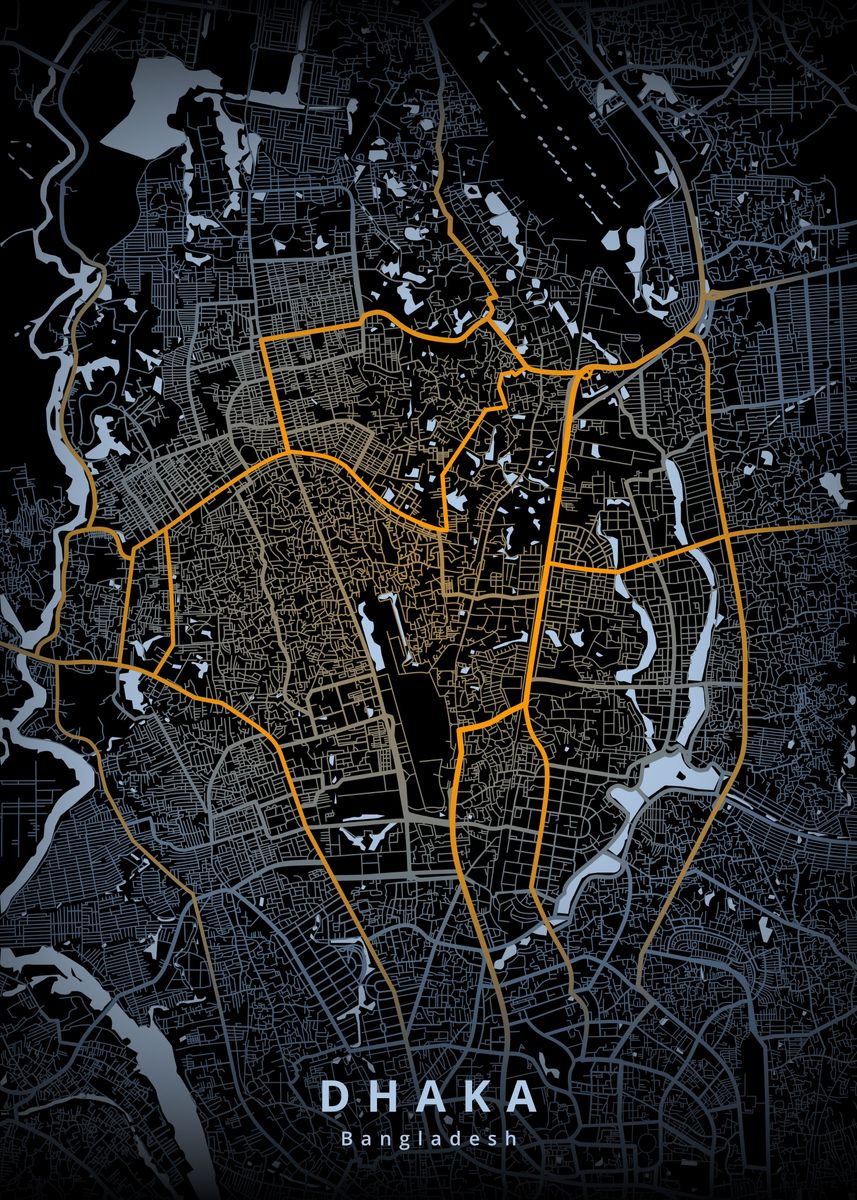 ‘Dhaka’ Poster by Deeo | Displate