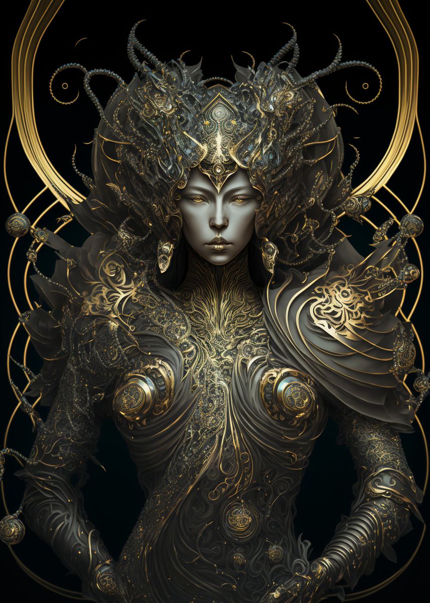 'Zodiac Virgo' Poster, picture, metal print, paint by Lukasz Kobylka ...