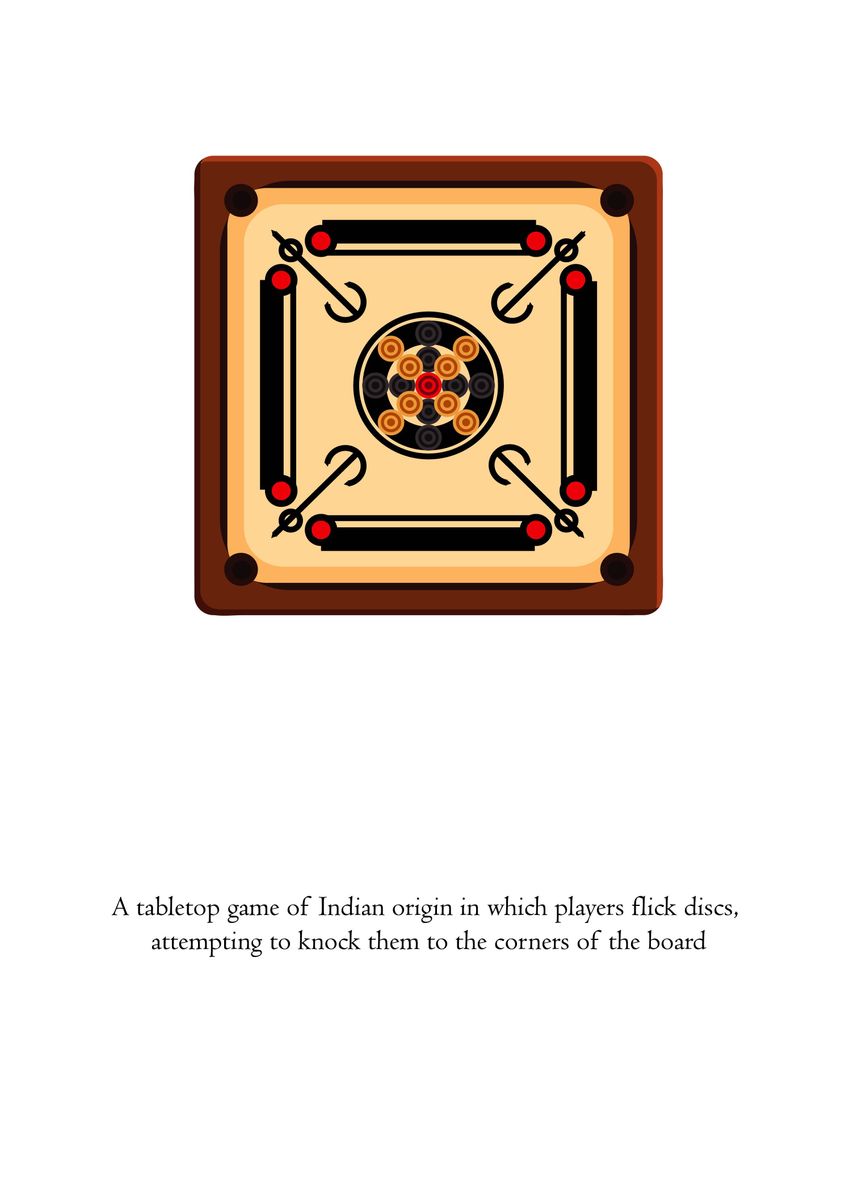 'Carrom definition' Poster, picture, metal print, paint by fay list.art Displate