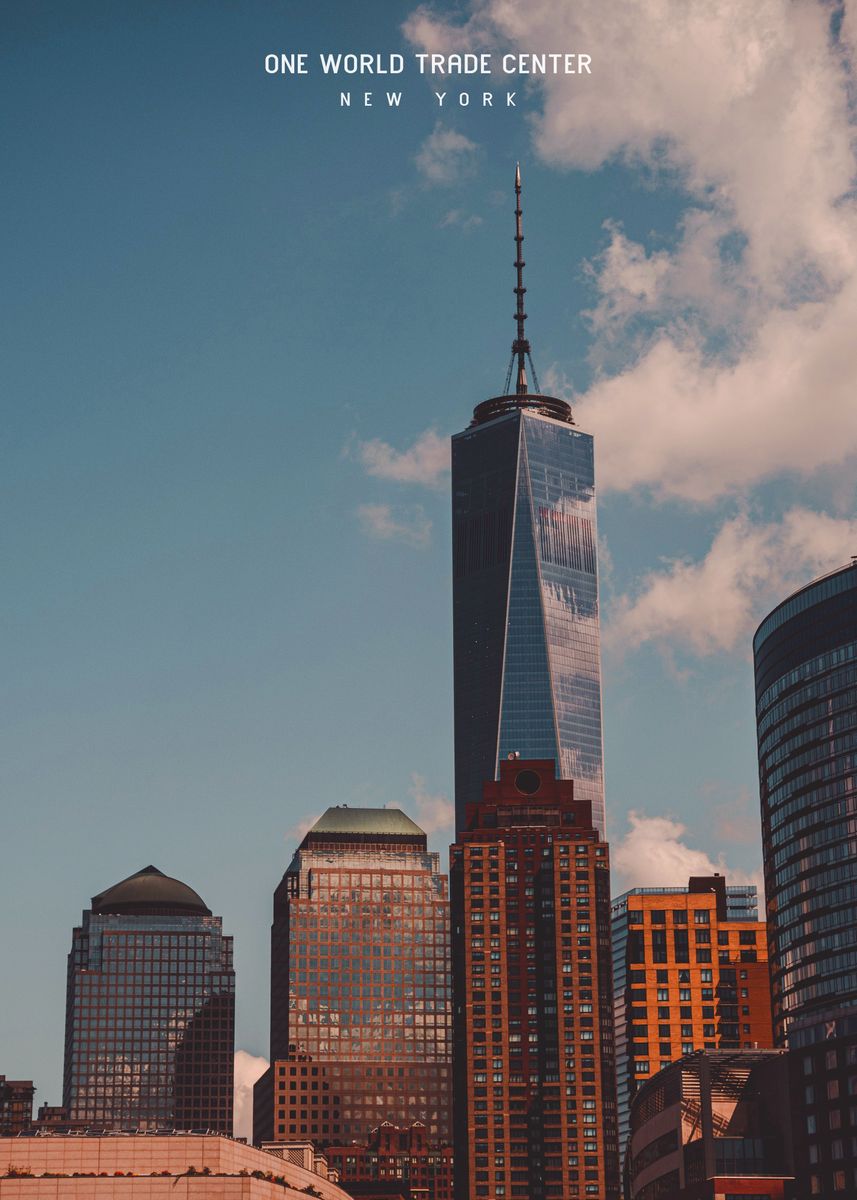 'One World Trade Center ' Poster, picture, metal print, paint by ...