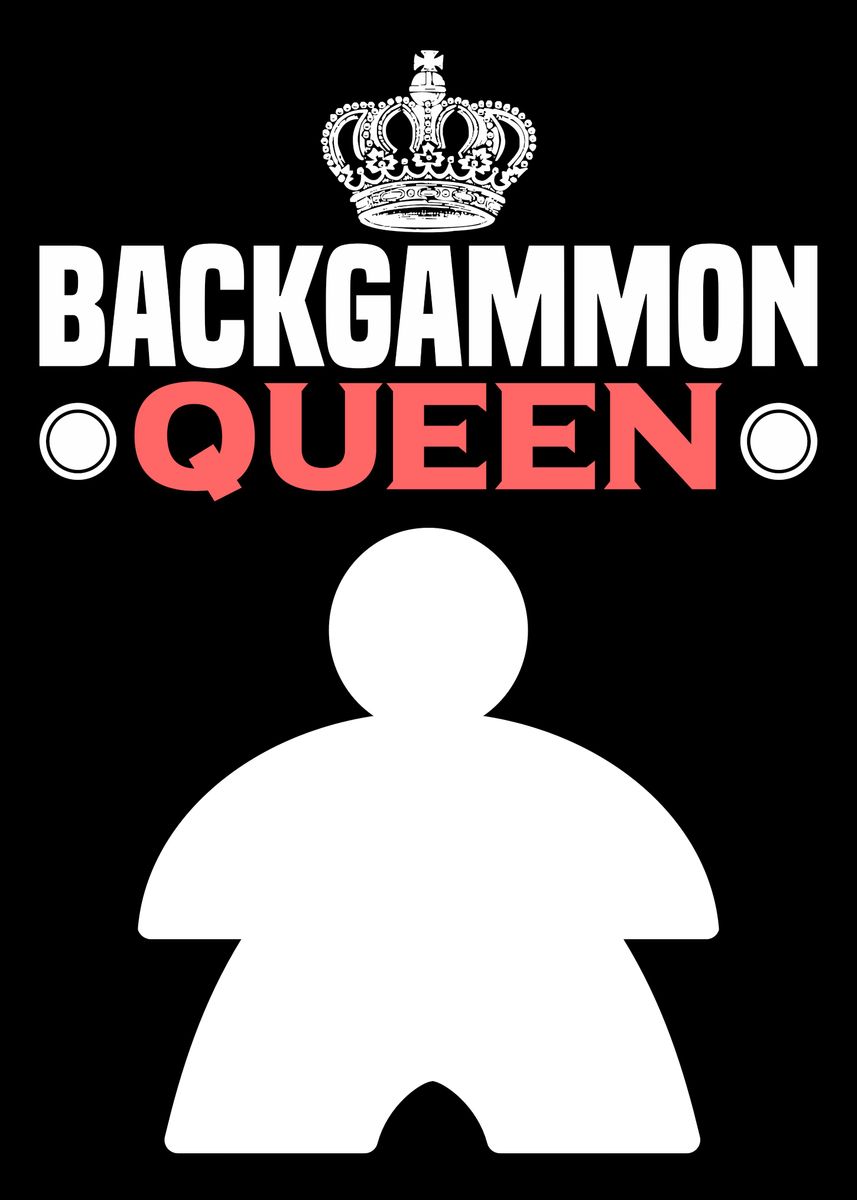 'Backgammon Queen' Poster, picture, metal print, paint by Andreas