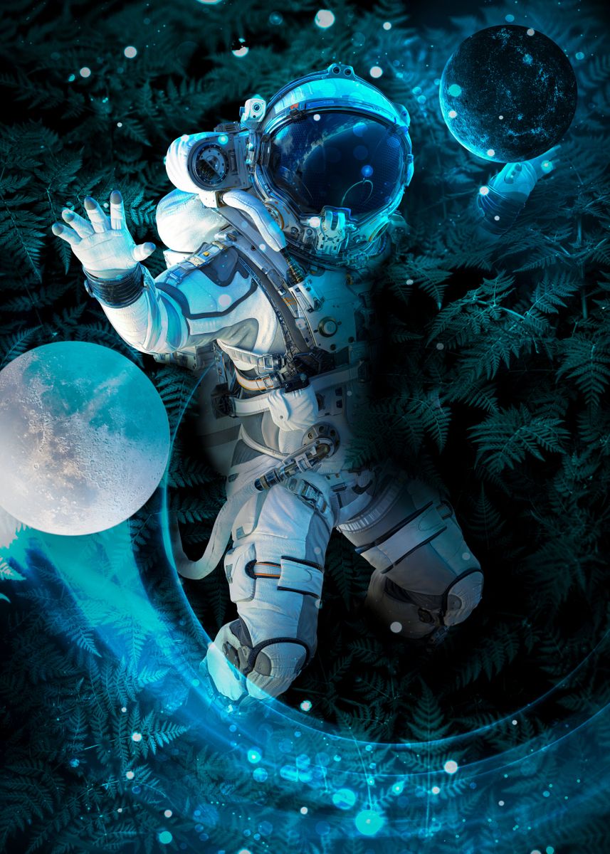 'An astronauts dream' Poster, picture, metal print, paint by ...