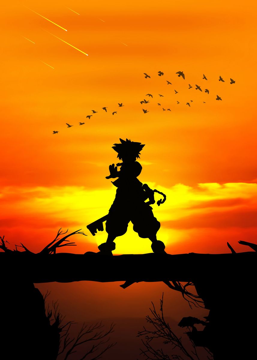 'Sora Kingdom Hearts Poster' Poster by Keny Rock Displate