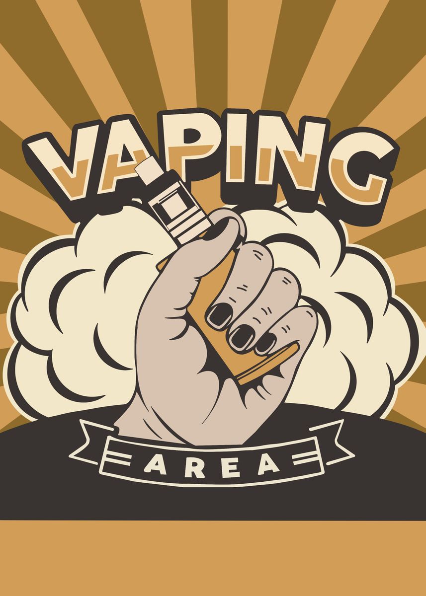 'Vaping' Poster by lisa fit | Displate