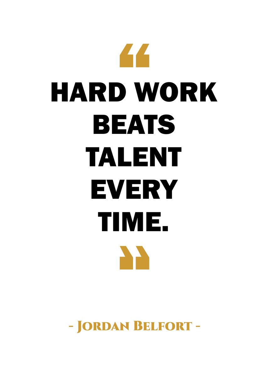 'Jordan Belfort Quote' Poster, picture, metal print, paint by Dede ...