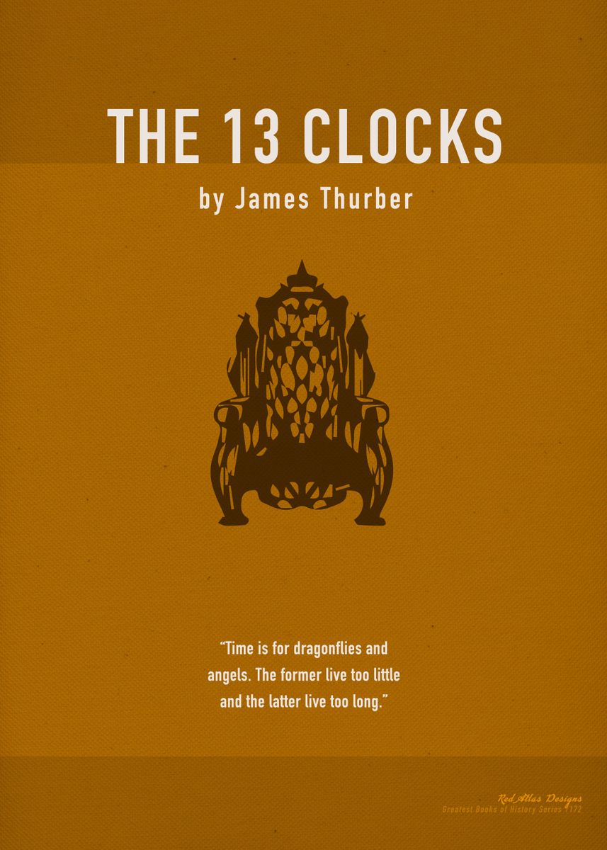 'The 13 Clocks by Thurber' Poster, picture, metal print, paint by