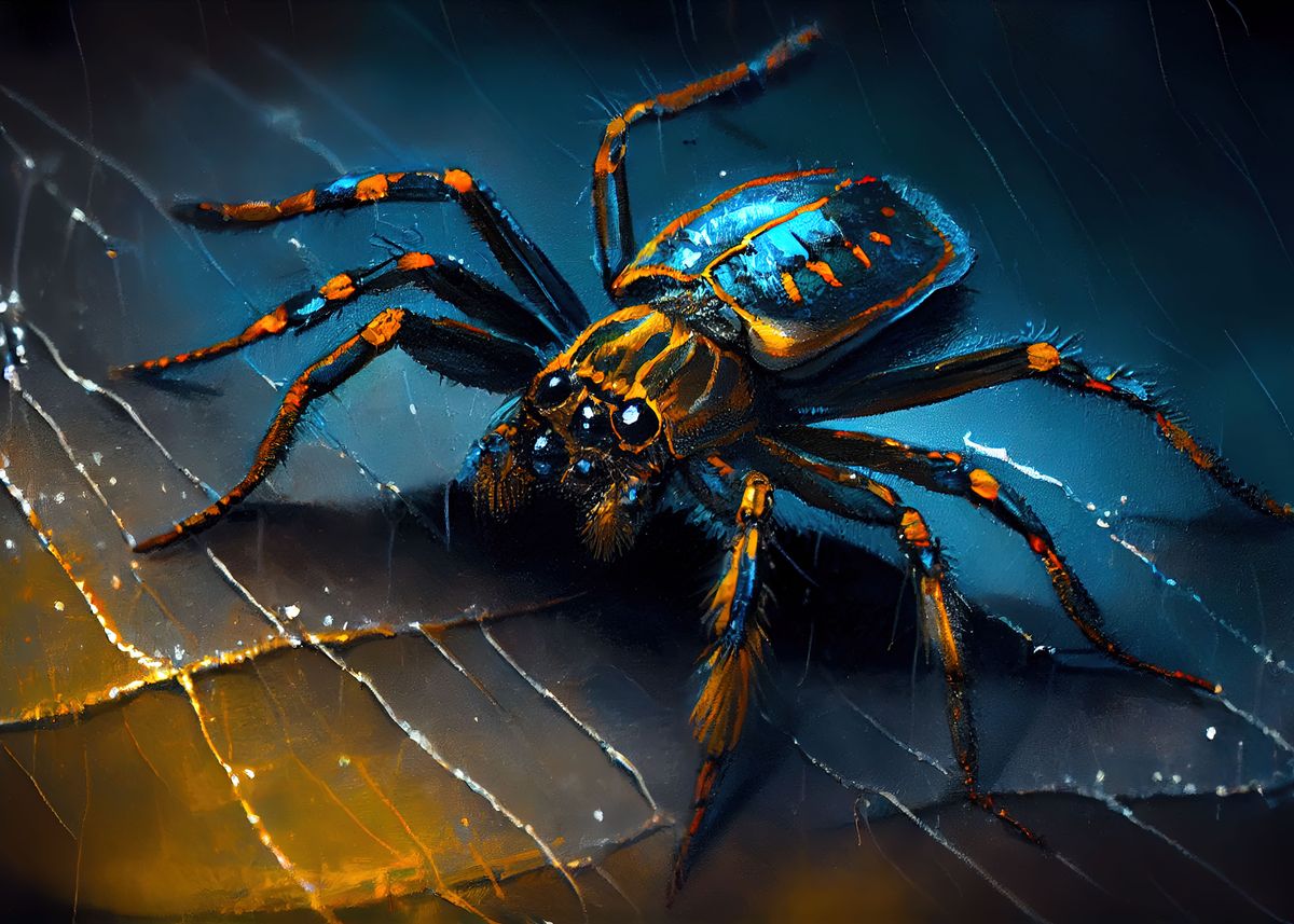 Spider Oil Paint Poster By Alexandru Stepanenco Displate   E934645aa03d9d5a3dbe712d8ab089a0 7c1bcc1b9cf0e924b1e767fc364d9386 