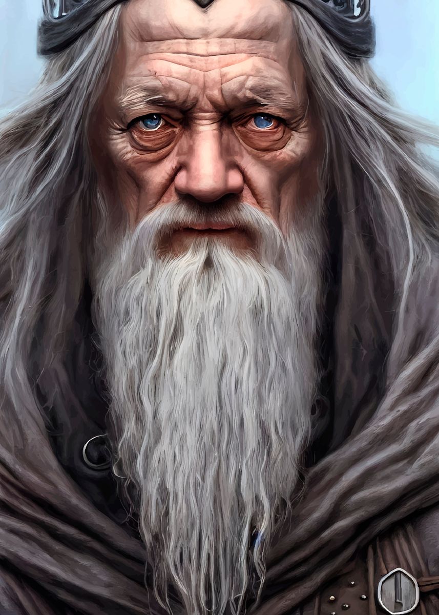 'MEDIEVAL OLD MAN' Poster, picture, metal print, paint by Osvaldo Ramos ...