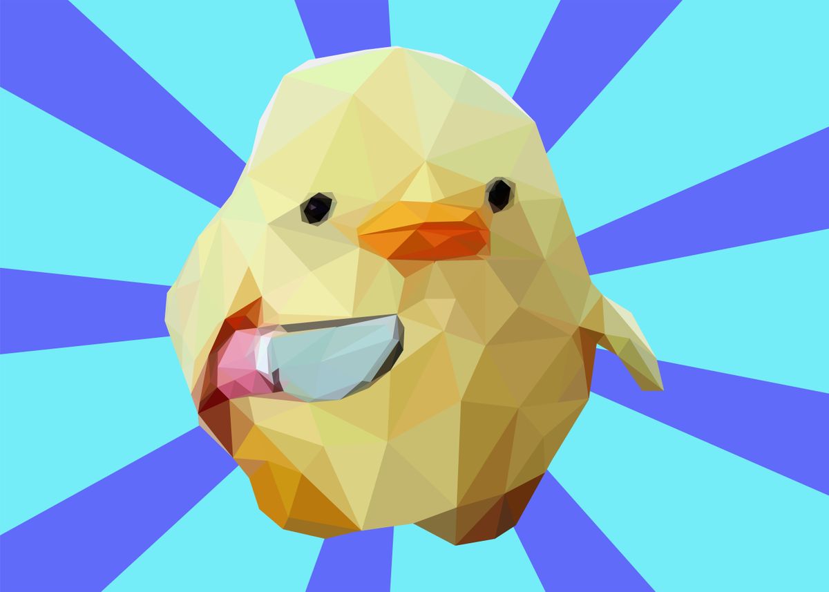 'diont duck with me meme' Poster by Lowpoly Posters | Displate