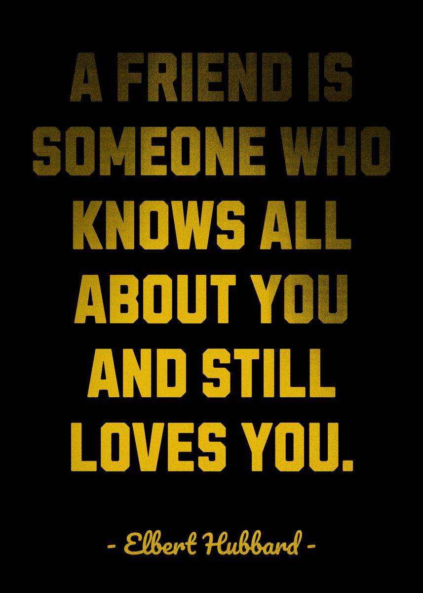 'Elbert Hubbard Loves You' Poster, picture, metal print, paint by