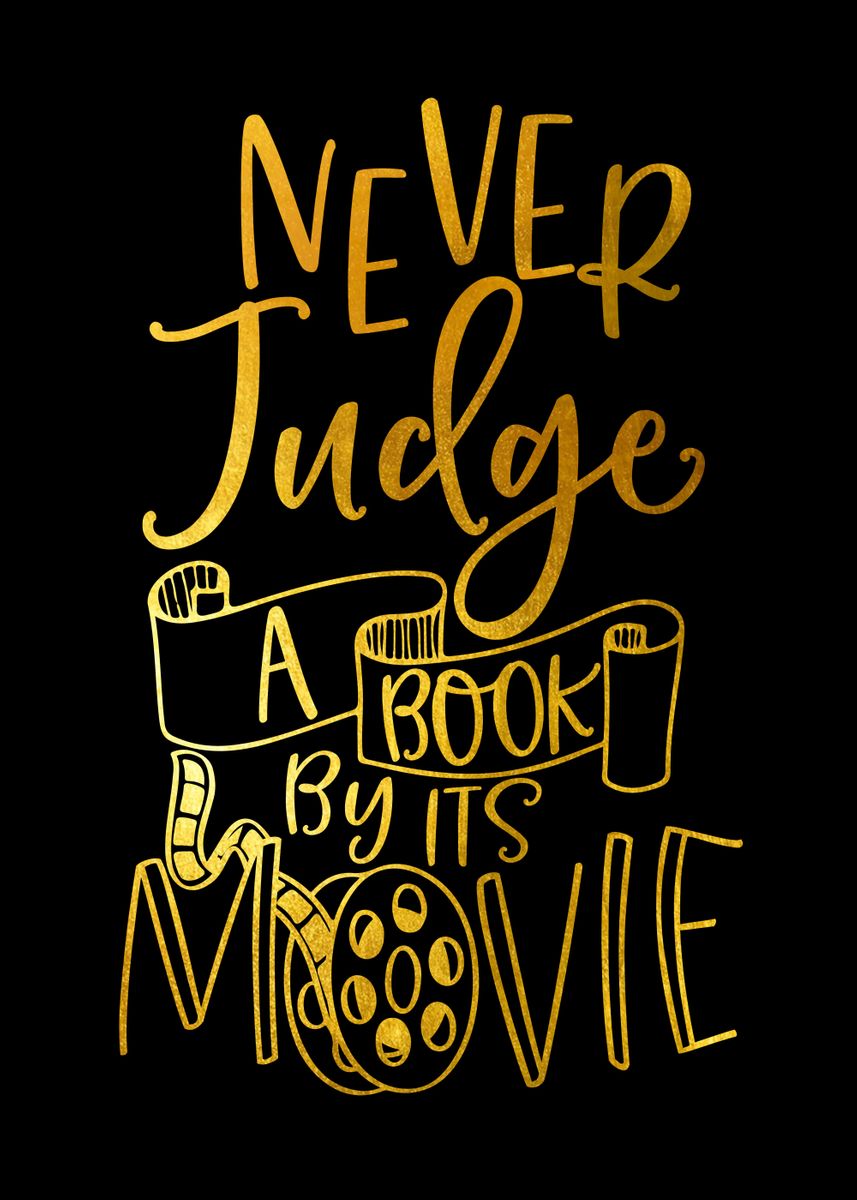 'Never Judge' Poster, picture, metal print, paint by Juliana RW Displate