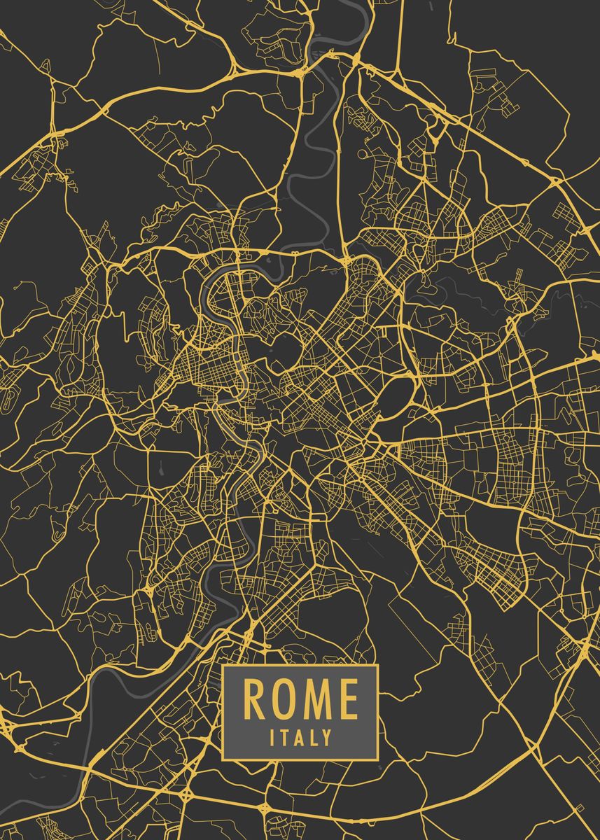 rome-poster-picture-metal-print-paint-by-miracle-studio-displate