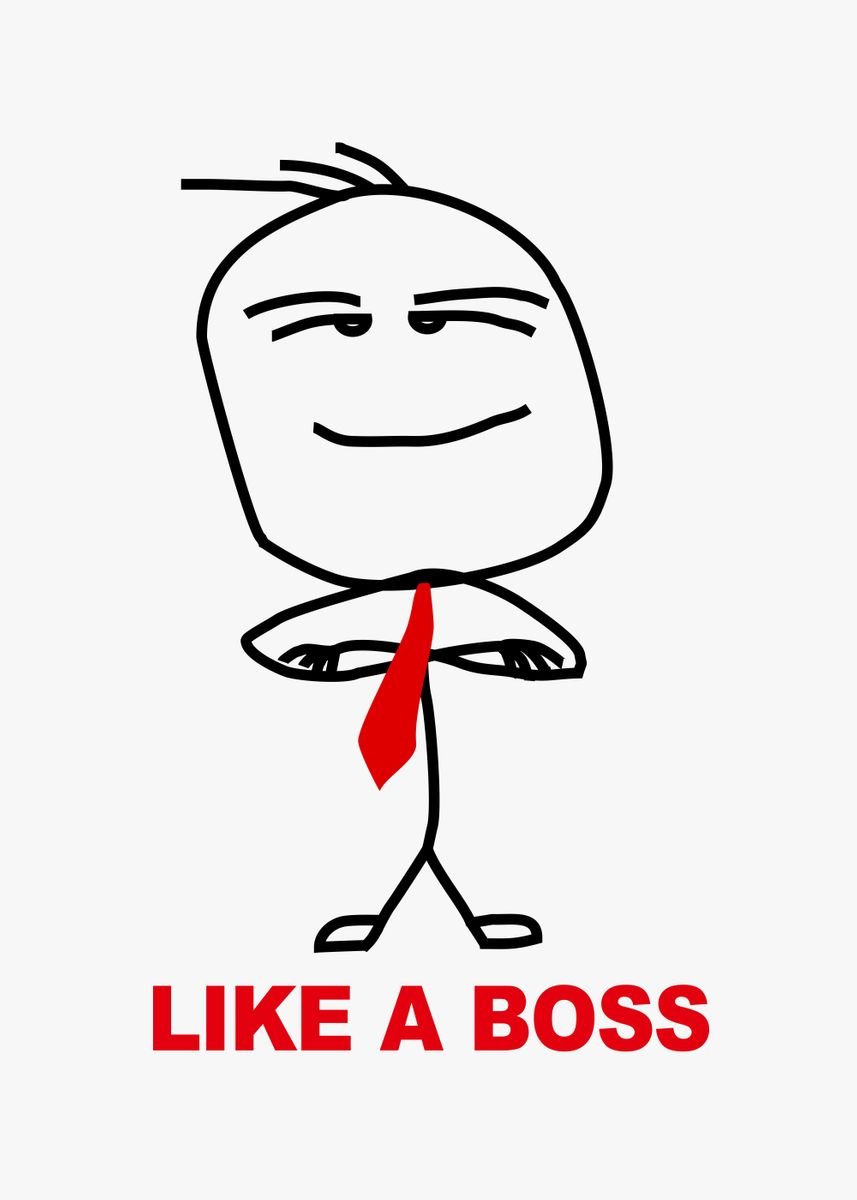 like a boss stickman meme