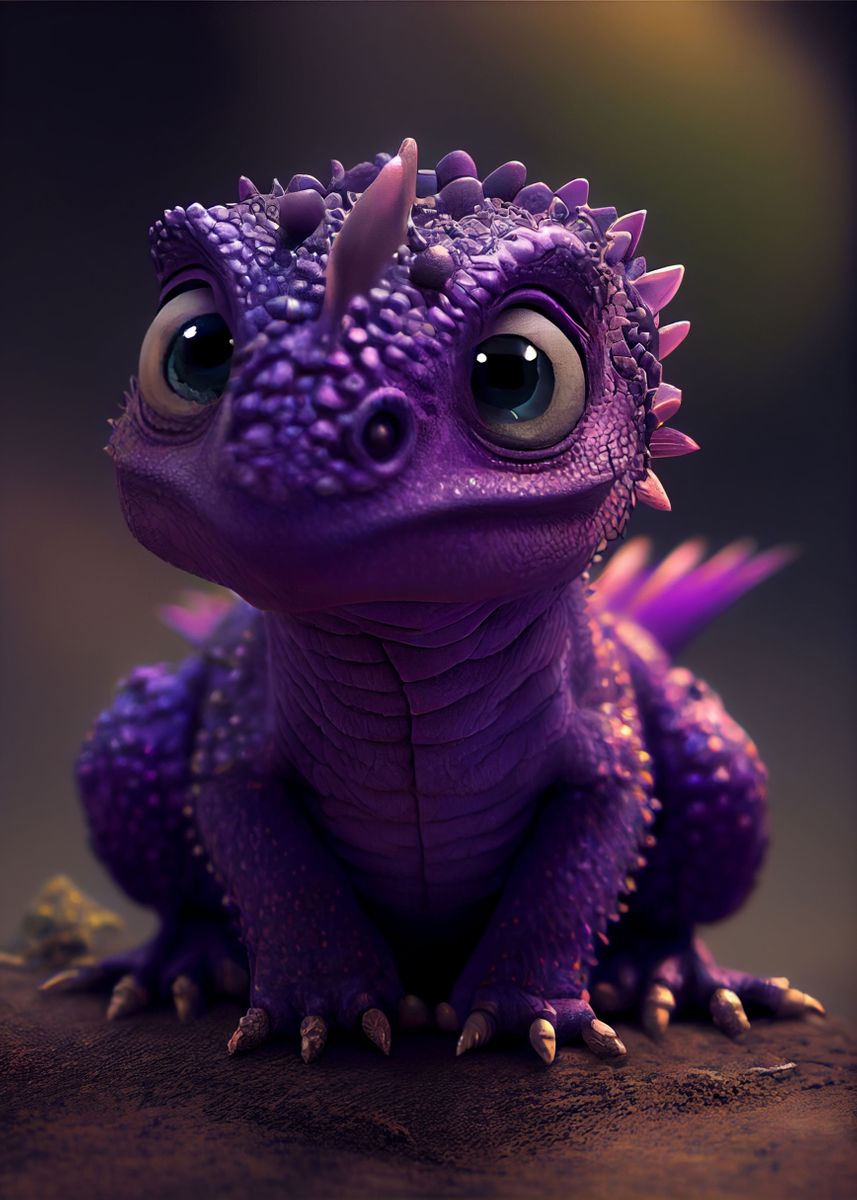 Cute Purpel Dragon 4