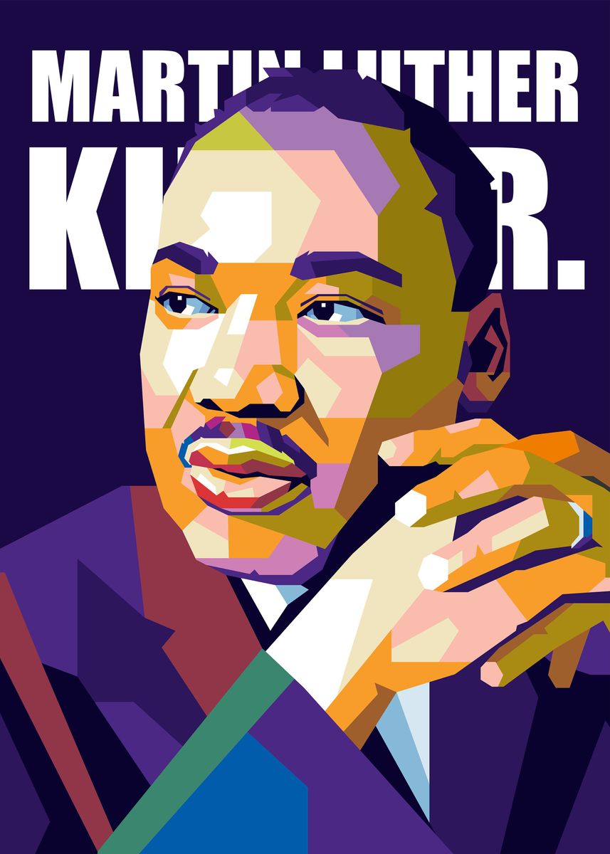 'Martin Luther King Jr' Poster, picture, metal print, paint by Erick ...