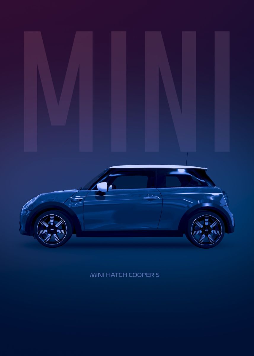 Mini Hatch Cooper S Poster Picture Metal Print Paint By Basues Displate