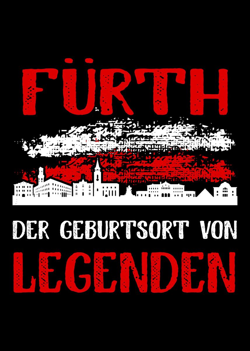 'Fuerth Germany' Poster, picture, metal print, paint by Hexor | Displate