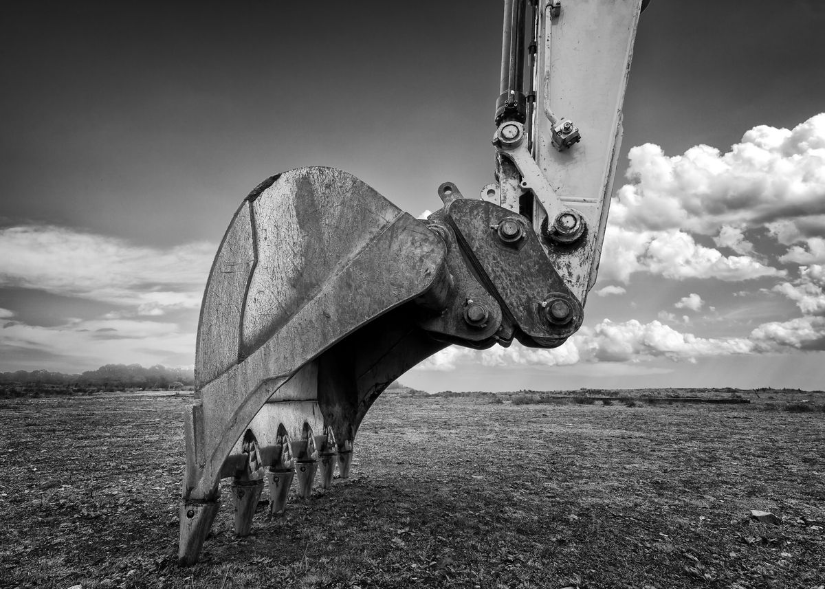 'Digger bucket' Poster by Eduard Zayonchkovski Displate