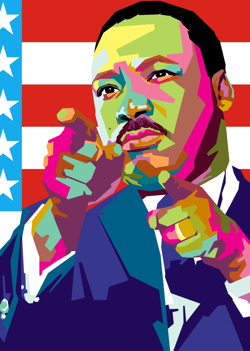 'Martin Luther King Jr' Poster, picture, metal print, paint by Rifai ...