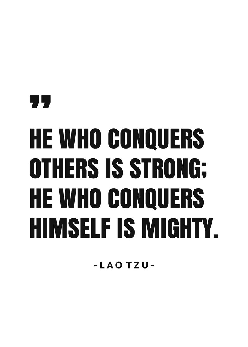 'Lao Tzu Quotes ' Poster, picture, metal print, paint by LANZZ | Displate