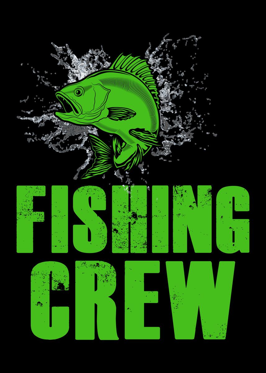 'Fishing Crew' Poster, picture, metal print, paint by Zake Yonkou ...