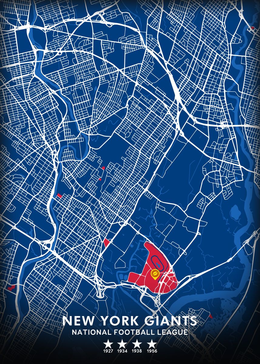 'New York Giants ' Poster, picture, metal print, paint by Yates ...