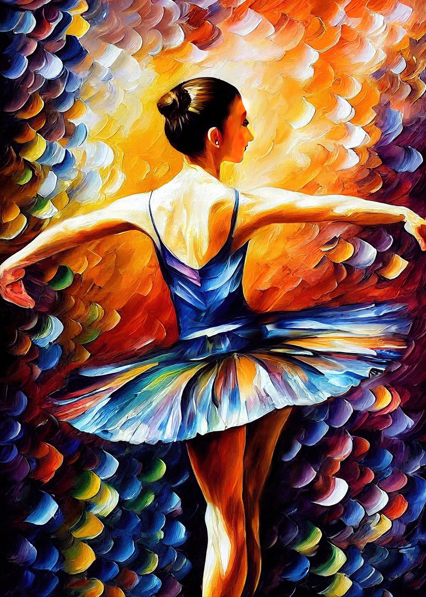 'Ballerina Dancing' Poster by Ryan James Displate
