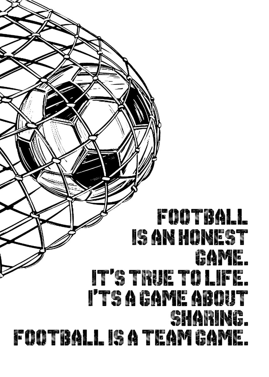  football Quotes Poster By Lunzii Art Displate