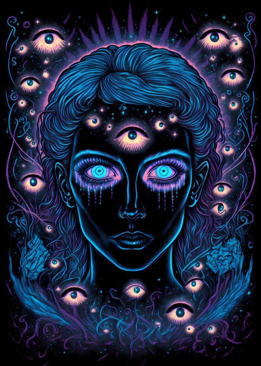 'Infinite Vision' Poster, picture, metal print, paint by Black Eyed ...