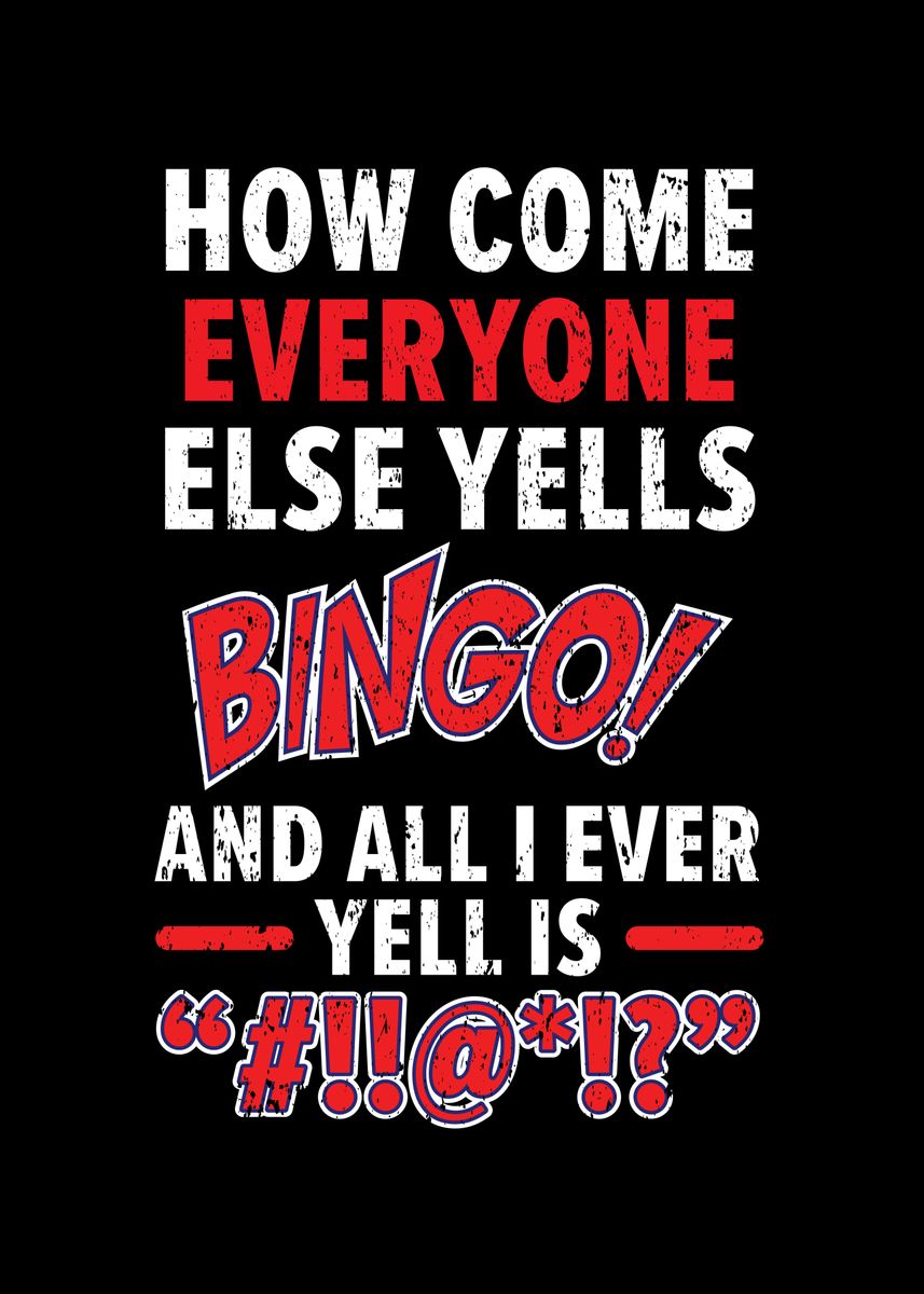 'Bingo Lover' Poster by NAO | Displate